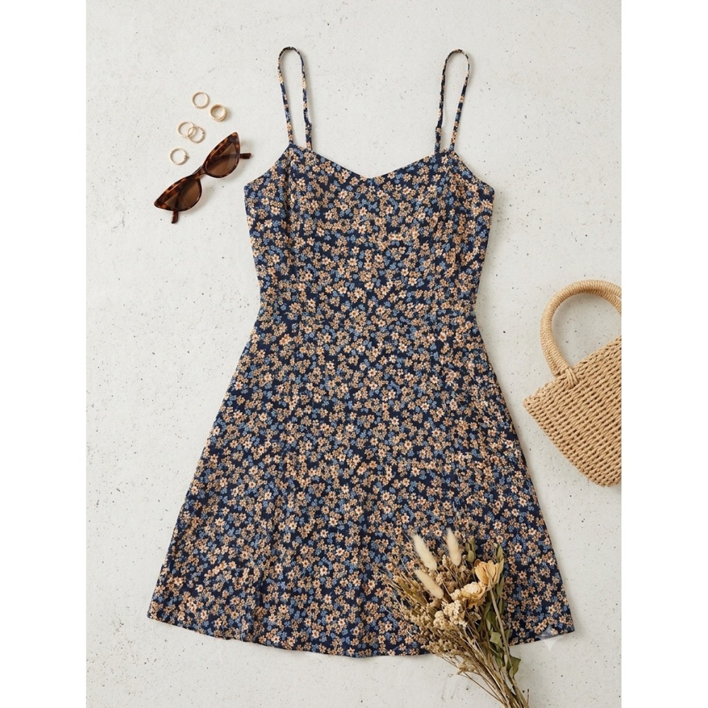 90s Vibes Floral Ditsy Mini Dress Calvin Klein Jeans - Picture 2 of 9